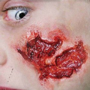 Tinsley Transfers Small Gouge Prosthetic Special Effects Makeup Horror 3D FX